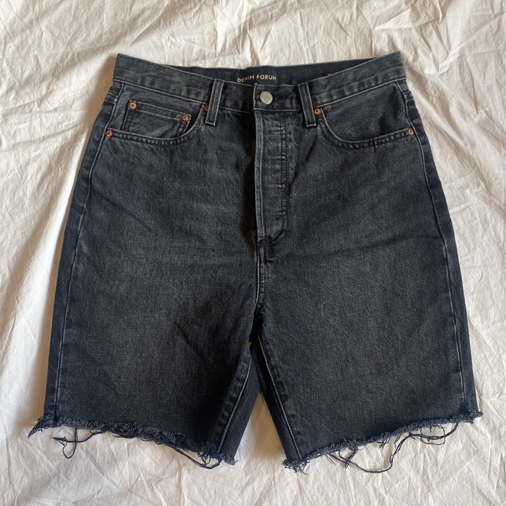 Aritzia Black Denim Jean Shorts
